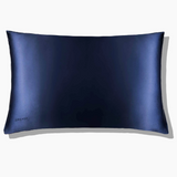 Silk Pillow Case - Midnight Blue Queen Size - Drowsy Sleep Co